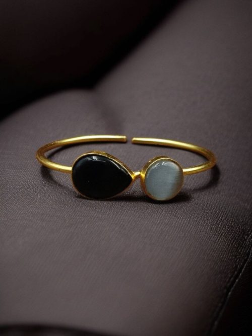 Fashionable Gold Plated Bracelet With Best Monalisa Stone – Casual Wear Jewelry