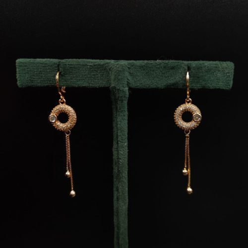 Exquisite AD Earrings With Shimmering CZ Details
